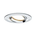 Paulmann 3er-Pack Outdoor Einbauleuchte NOVA PLUS COIN, IP65, rund, 230V, inkl. Modul 6.8W 2700K 425lm, schwenkbar, dimmbar, Alu