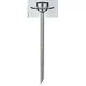 Paulmann LED Solar-Spießleuchte SPECIAL LINE UFO, IP44, 0.2W 3000K, 2 wechselbare Akkus, Edelstahl / Glas klar