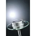 Paulmann LED Solar-Spießleuchte SPECIAL LINE UFO, IP44, 0.2W 3000K, 2 wechselbare Akkus, Edelstahl / Glas klar