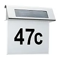 Paulmann LED Solar-Hausnummernleuchte SPECIAL LINE, IP44, 0.2W 3000K, Akku wechselbar, Edelstahl / weiß