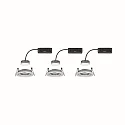 3er-Set LED Einbauleuchte NOVA PLUS COIN, IP23, rund, 3x 6.8W 2700K 425lm, dimmbar, Weiß