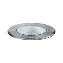 Paulmann PLUG & SHINE Boden-Einbauleuchte FLOOR, IP67, 24V, 6W, schwenkbar, Silber, 3000K 609lm, schwenkbar 20°