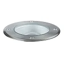 PLUG & SHINE Boden-Einbauleuchte FLOOR, IP67, 24V, 6W, schwenkbar, Silber