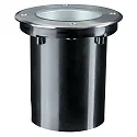 PLUG & SHINE Boden-Einbauleuchte FLOOR, IP67, 24V, 6W, schwenkbar, Silber