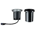 PLUG & SHINE Boden-Einbauleuchte FLOOR, IP67, 24V, 6W, schwenkbar, Silber