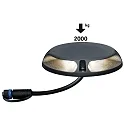 Paulmann PLUG & SHINE Bodenleuchte, IP67, doppelter Lichtaustritt, befahrbar, 24V, 3W 3000K 12lm 180°, Anthrazit