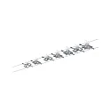 Seilsystem MAC II, mit 7 Spots, 230/12V, 7x GU5.3 max. 10W