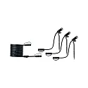 3er-Erweiterungsset PLUG & SHINE Erdspieß PLANTINI, IP65, 24V, 3x 2.5W 3000K 40° Anthrazit, mit Verteiler
