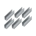 Zubehör für Outdoor Plug&Shine LED Strips - Befestigungsclip-Set (6 Stk.), Aluminium, L 5cm / H 1.75cm