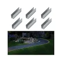 Paulmann Zubehör für Outdoor Plug&Shine LED Strips - Befestigungsclip-Set (6 Stk.), Aluminium, L 5cm / H 1.75cm