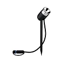 Paulmann LED Erdspieß-Bodenstrahler PLUG & SHINE PIKE, 24V, 3.5W 3000K 240lm 45°, dimmbar, Anthrazit / Chrom