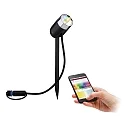 Paulmann PLUG & SHINE ZigBee LED Spot PIKE, IP44, 24V, 4.5W RGB/W 330lm 40°, dimmbar, Anthrazit