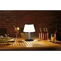 Paulmann LED Solar-Tischleuchte LILLESOL, IP44, 0.8W 3000K 45lm, 3-stufig dimmbar, Edelstahl / Satin