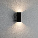 Paulmann LED Außenwandleuchte FLAME, Up&Down, IP44, 230V, Aluminium, Dunkelgrau, Höhe 15.5cm, 2x3W 3000K 2x390lm 105°