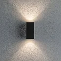 Paulmann LED Außenwandleuchte FLAME, IP44, Up & Down, 2-flammig, 230V, schaltbar, Aluminium, 7W 3000K 2x260lm 75°, anthrazit