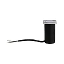 Paulmann Outdoor LED Boden-Einbauleuchte HOUSE, IP65, 5 x 5 cm, mit Licht-Punkt, 230V, 2W 3000K 20lm 120°, begehbar, Edelstahl