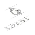 Paulmann wire luminaire ROUNDMAC LED 5-fold, chrome, chrome matt 