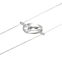 Paulmann wire luminaire ROUNDMAC LED, chrome, chrome matt 