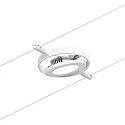 Paulmann wire luminaire ROUNDMAC LED, chrome, white matt 