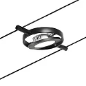 Paulmann wire system ROUNDMAC LED 5-fold, chrome, black matt 