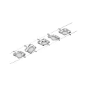 Paulmann LED Seilsystem MacLED, 5-fach, 12V DC, 5x 4.5W 3000K, inkl. Trafo 60VA, Kunststoff, Chrom matt / Chrom