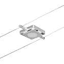 Paulmann LED Seilsystem MacLED, 5-fach, 12V DC, 5x 4.5W 3000K, inkl. Trafo 60VA, Kunststoff, Chrom matt / Chrom