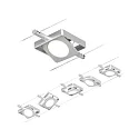 Paulmann LED Seilsystem MacLED, 5-fach, 12V DC, 5x 4.5W 3000K, inkl. Trafo 60VA, Kunststoff, Chrom matt / Chrom
