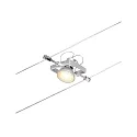 Paulmann Seilsystem-Einzelspot MAC II, 12V DC, GU5.3 max. 10W, Kunststoff / Metall, Chrom matt / Chrom