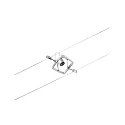 Paulmann Seilsystem-Einzelspot MAC II, 12V DC, GU5.3 max. 10W, Kunststoff / Metall, Chrom matt / Chrom