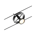 Paulmann wire luminaire CARDAN GU5,3, chrome, black matt 