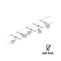 Paulmann wire system SALT 5-fold GU5,3, chrome matt 