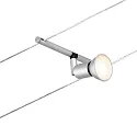 Paulmann Seilsystem-Einzelspot SALT, 12V DC, GU5.3 max. 10W, Kunststoff / Metall, Chrom matt / Chrom