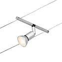 Paulmann Seilsystem-Einzelspot SALT, 12V DC, GU5.3 max. 10W, Kunststoff / Metall, Chrom matt / Chrom
