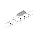 Paulmann Seilsystem-Basisset SHEELA, 5-fach, 12V, 5x GU5.3 max. 10W, inkl. Trafo 60VA, Kunststoff / Metall, Chrom matt / Chrom