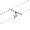 Paulmann Seilsystem-Basisset SHEELA, 5-fach, 12V, 5x GU5.3 max. 10W, inkl. Trafo 60VA, Kunststoff / Metall, Chrom matt / Chrom