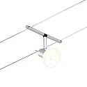 Paulmann Seilsystem-Basisset SHEELA, 5-fach, 12V, 5x GU5.3 max. 10W, inkl. Trafo 60VA, Kunststoff / Metall, Chrom matt / Chrom