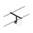 Paulmann wire luminaire SHEELA GU5,3, chrome, black matt 
