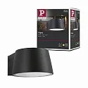 Paulmann LED Außenwandleuchte CAPEA, IP44, 230V, 5W 3000K 500lm 98°, Aluminium, Grau