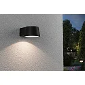 Paulmann LED Außenwandleuchte CAPEA, IP44, 230V, 5W 3000K 500lm 98°, Aluminium, Grau