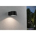 Paulmann LED Außenwandleuchte CAPEA, IP44, 230V, 5W 3000K 500lm 98°, Aluminium, Grau