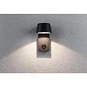 Paulmann LED Außenwandleuchte CAPEA, mit Bewegungsmelder, IP44, 230V, 5W 3000K 500lm 98°, Aluminium, Grau