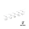 Seilsystem CUP, Basisset, 5-fach, 12V DC, 5x GU5.3 max. 10W, inkl. 60VA Trafo, 2x 5 Meter
