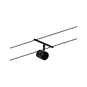 Paulmann Seilsystem CUP, Einzelspot, 12V DC, GU5.3 max. 10W (exkl.), Schwarz matt / Chrom