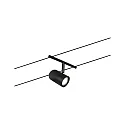 Paulmann Seilsystem CUP, Einzelspot, 12V DC, GU5.3 max. 10W (exkl.), Schwarz matt / Chrom
