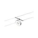 Paulmann LED Seilsystem CORDUO CIRCLE, Basisset, 230V / sek. 12V DC, 5x 5W 3000K, inkl. 60VA Trafo, 2x 5 Meter, Chrom matt / Chrom  