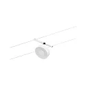 Paulmann LED Seilsystem CORDUO CIRCLE, Basisset, 230V / sek. 12V DC, 5x 5W 3000K, inkl. 60VA Trafo, 2x 5 Meter, Weiß matt / Chrom