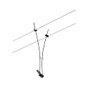 Paulmann wire luminaire COMET GU5,3, black matt dimmable