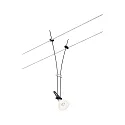 Paulmann wire luminaire COMET GU5,3, black matt dimmable