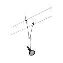 Paulmann wire luminaire COMET GU5,3, black matt dimmable