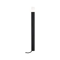 Paulmann PLUG & SHINE Spießleuchte FLAREA, IP65, 24V, 3W 3000K 280lm, dimmbar, Metall, Schwarz, 60cm